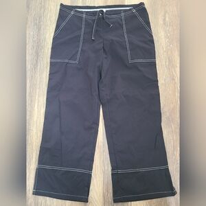 Prana Pull On Cargo Capri Pants Womens Size Medium